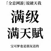 [全息网游]说破天这243个满级满天赋宝